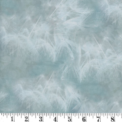 AK957 Farmhouse Blooms - Ice Blue • Fabric In-Store • Grandmothers