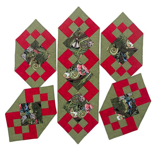 NZ Bush Birds Table Runner & Placemats Kitset • Table RunnersKitsets