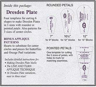 Dresden Plate Book & Template Set
